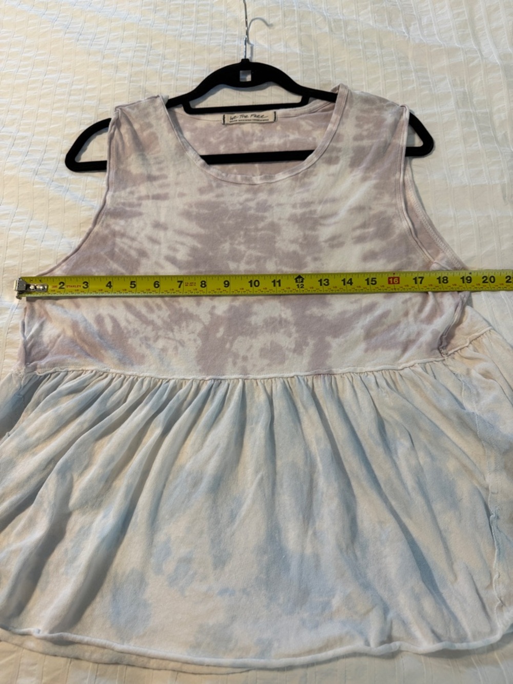 We The Free soft lavender and light blue tie-dye tank - Picture 6 of 7